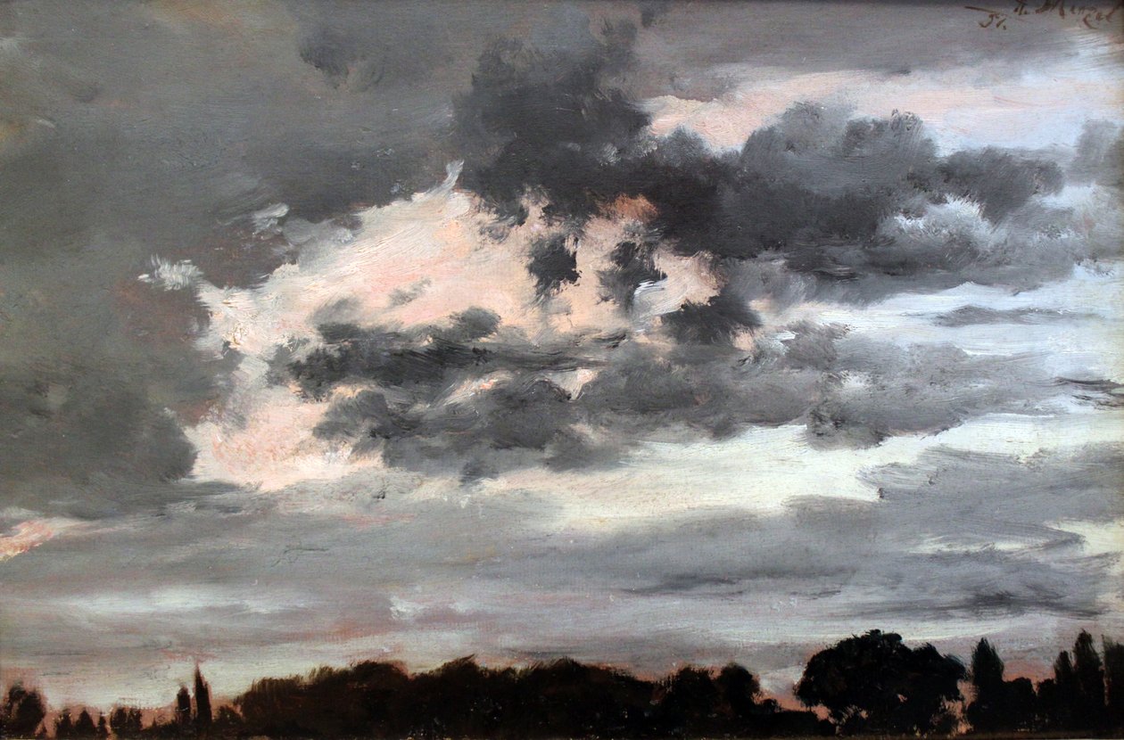 Cloudová studie od Adolph Menzel