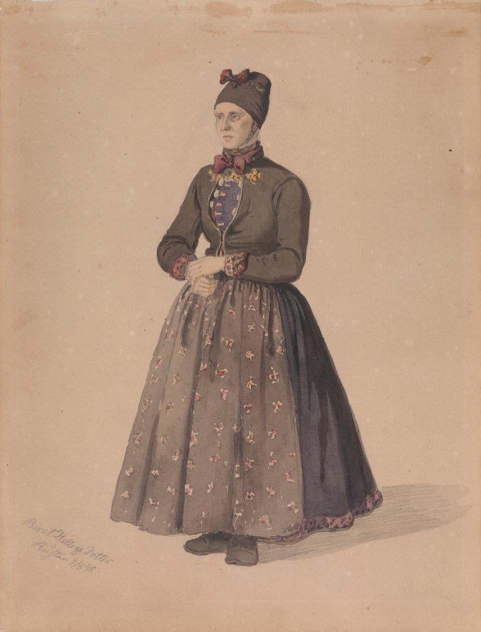 Biret Hellegsdotter, Rustan, Flesberg od Adolph Tidemand