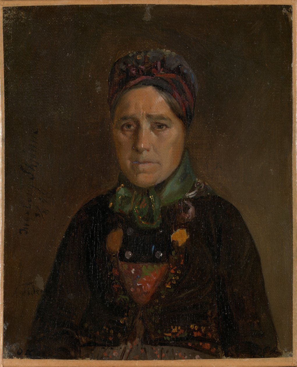 Portrét Ingeborg Skjønne z Numedalu od Adolph Tidemand