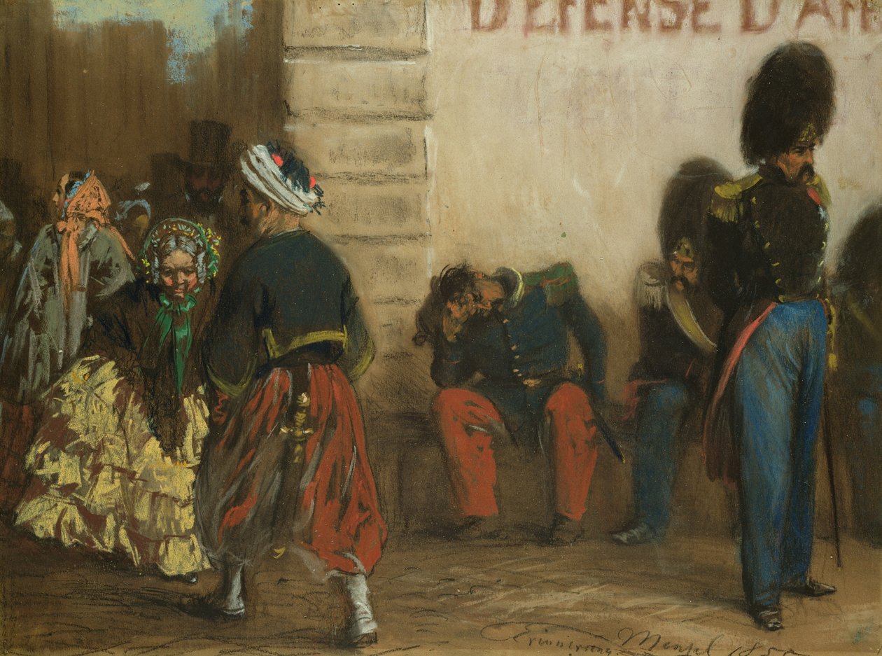 Paměť Paříže, 1855 od Adolph Menzel