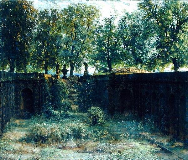 Nymphaeum ve Zwingeru v Drážďanech, 1850 od Adolph Menzel