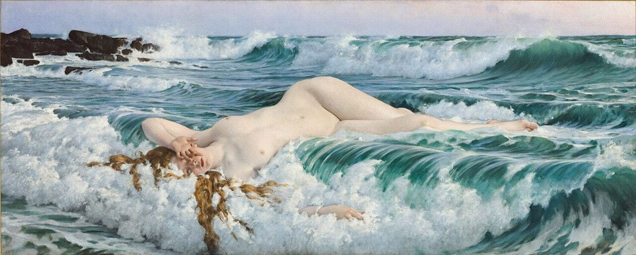 Afrodita, kolem roku 1893 od Adolf Hiremy Hirschl