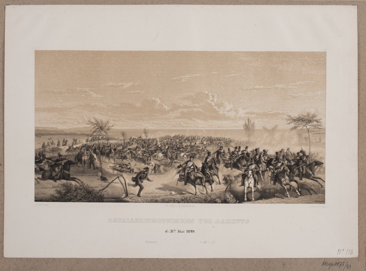 Šerm kavalérie v Aarhusu od Johan Adolph Kittendorff