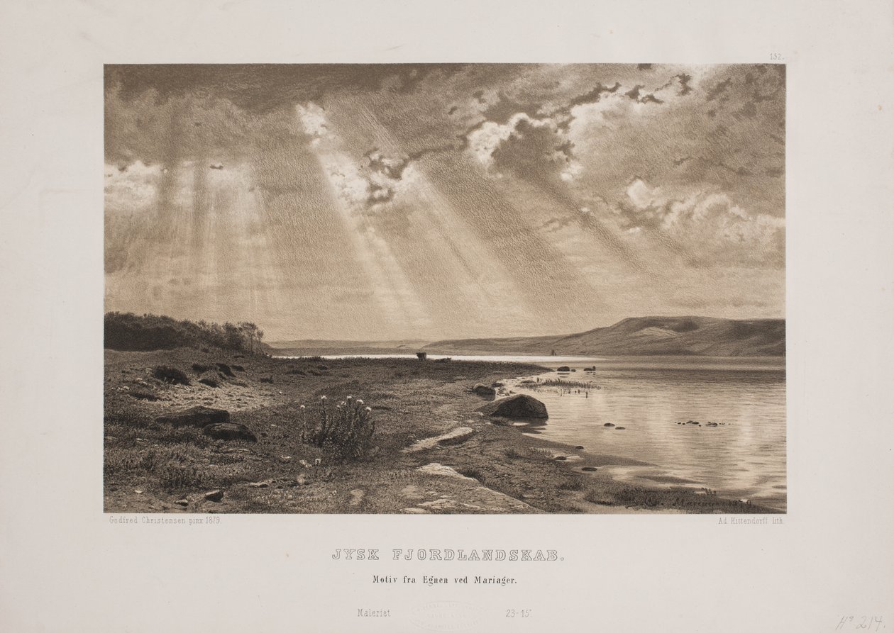 Krajina Jutského fjordu od Johan Adolph Kittendorff