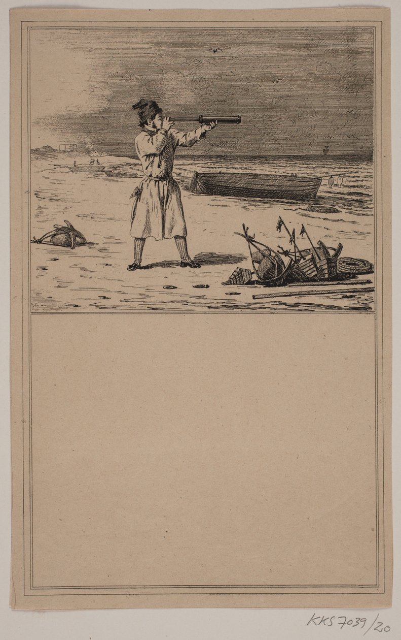 Pilot. Ne. 19 v Chr. Winther a M. Rørbye, "25 obrázků pro malé děti" od Johan Adolph Kittendorff