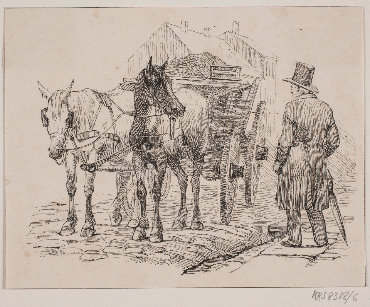 Kůň popeláře od Johan Adolph Kittendorff