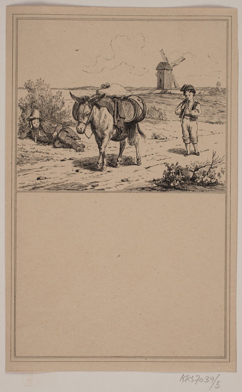 Osel. Ne. 4 v Chr. Winther a M. Rørbye, "25 obrázků pro malé děti" od Johan Adolph Kittendorff