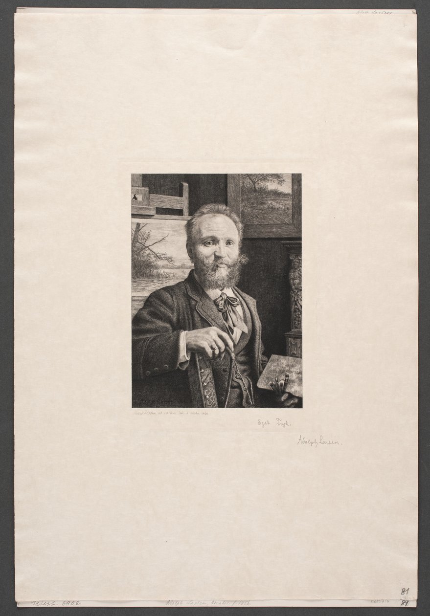 Autoportrét od Adolph Larsen