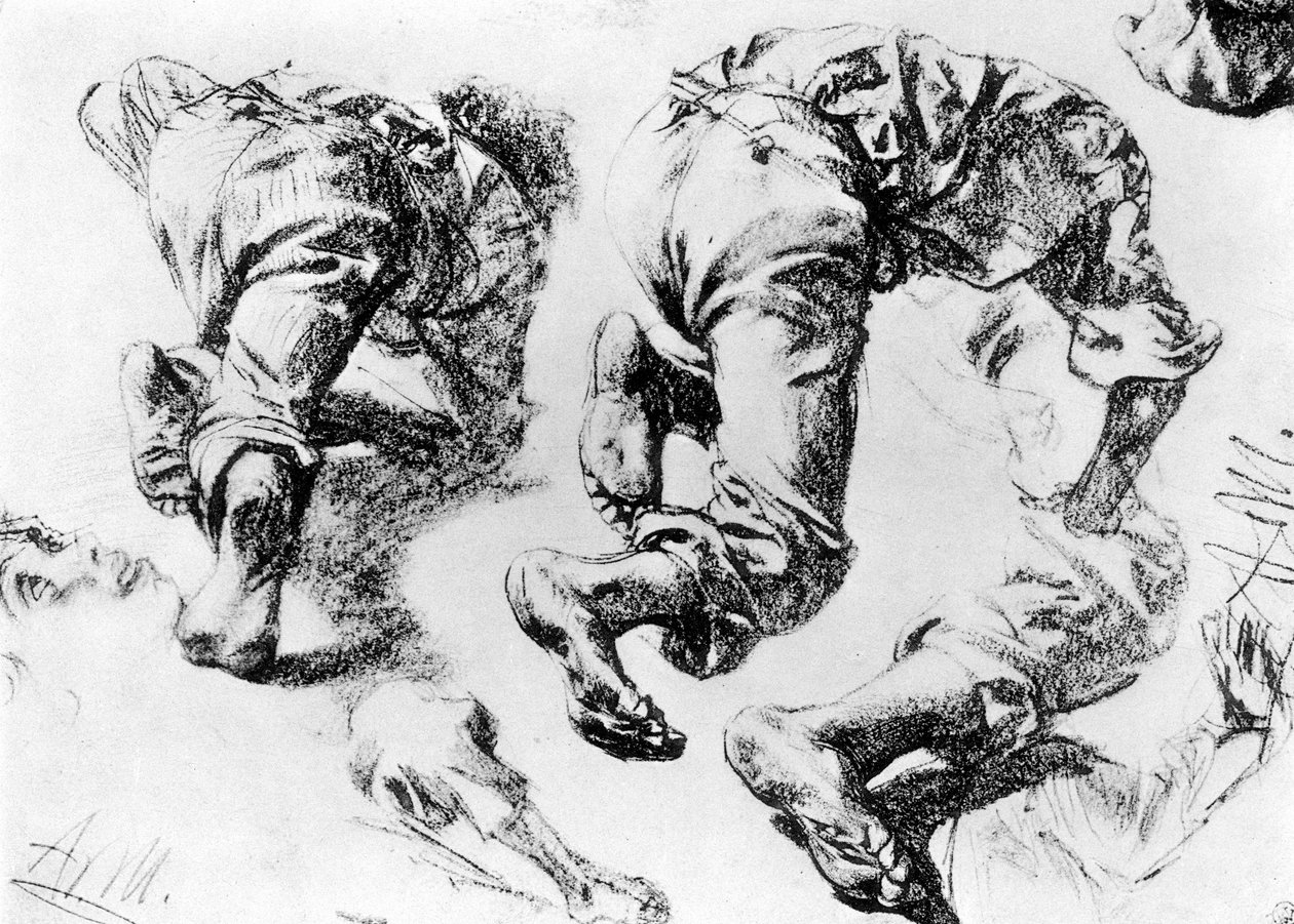 Stránka skic, 1913. od Adolph Menzel