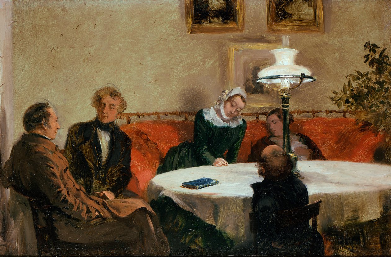 Večerní společnost od Adolph Menzel