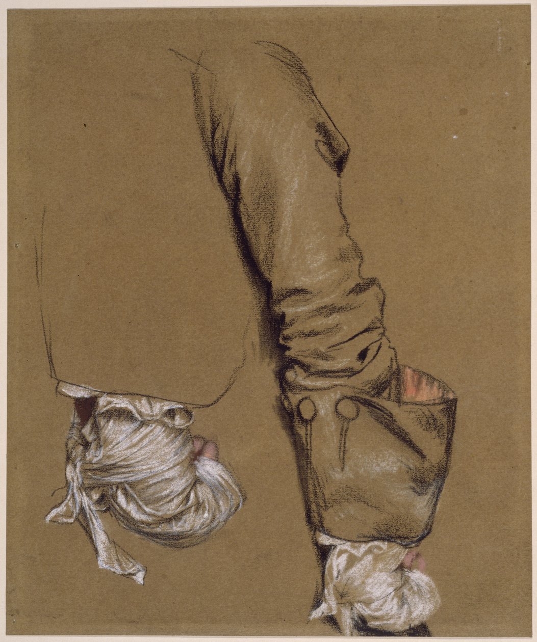 Paže a spojená ruka od Adolph Menzel