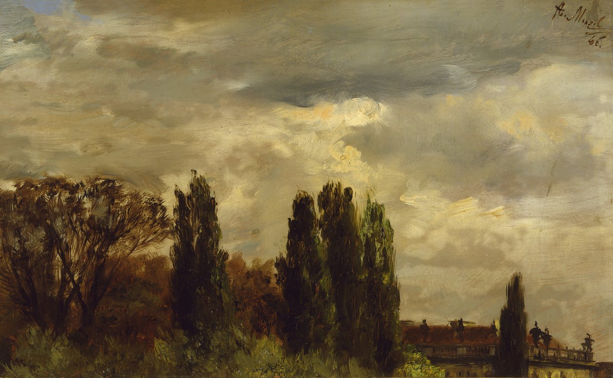 Pohled na park prince Albrechta od Adolph Menzel