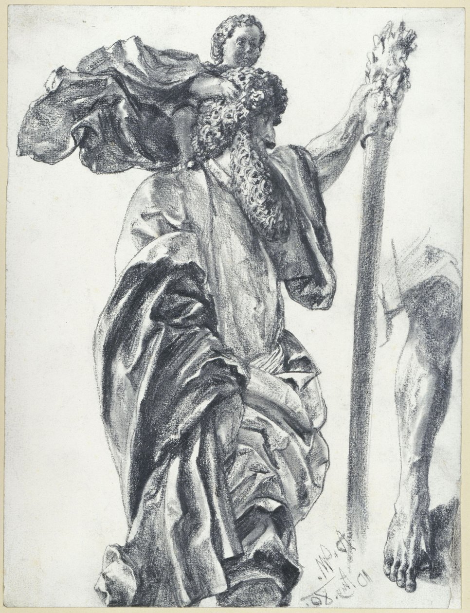 Christophorus od Freibergského mistra apoštolů v Drážďanech od Adolph Menzel