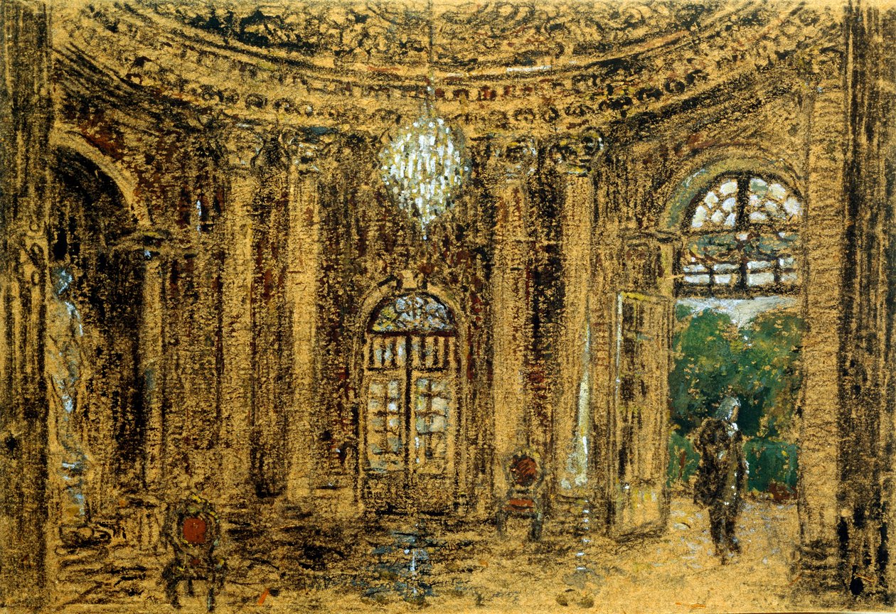 Koncert v Sanssouci, Studie, 50. léta 19. století od Adolph Menzel