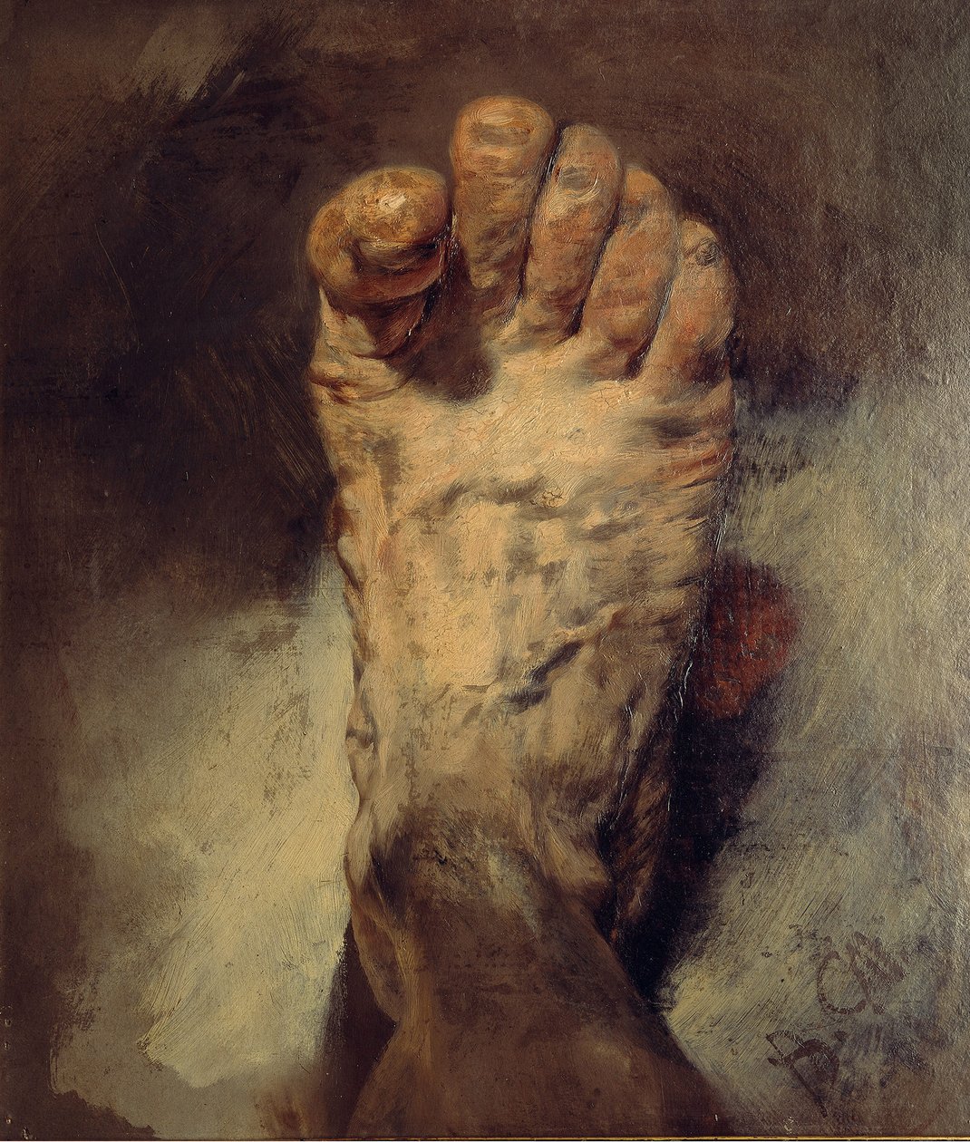 Umělcova noha od Adolph Menzel