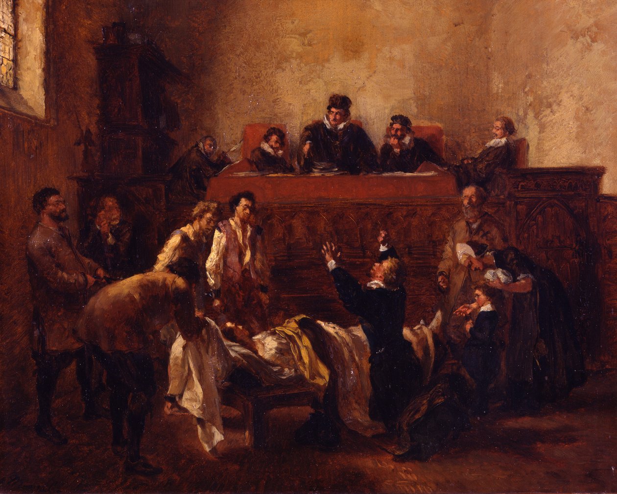 Soudný den. Skica od Adolph Menzel