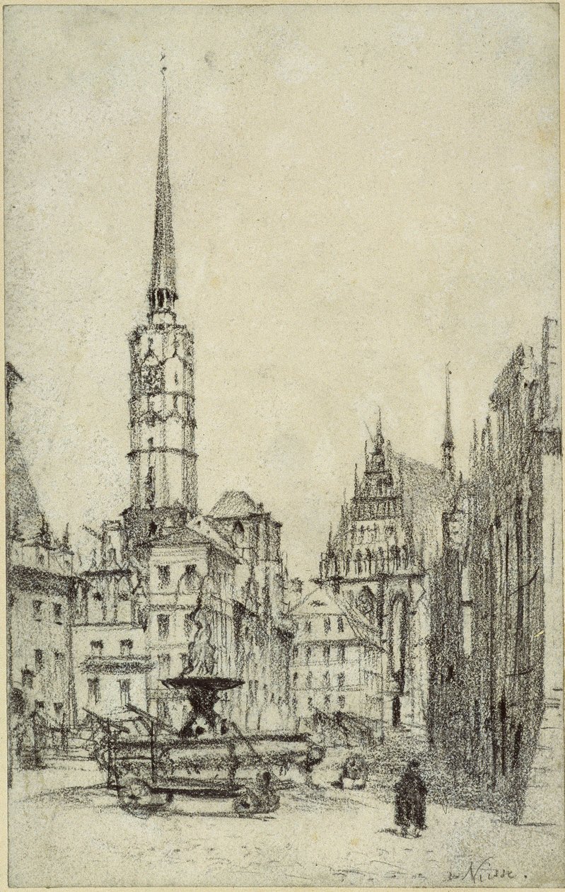 Náměstí v Nise od Adolph Menzel