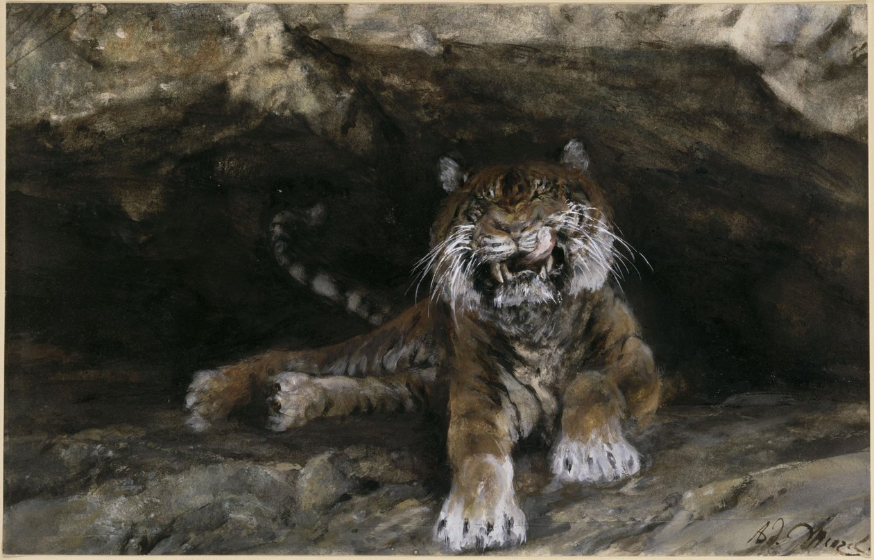 Tygr. Z „Dětského alba“ od Adolph Menzel