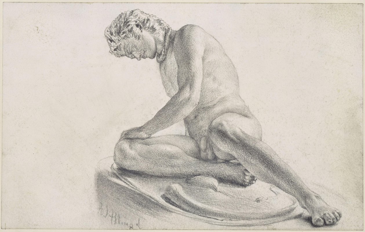 Umírající Gal od Adolph Menzel