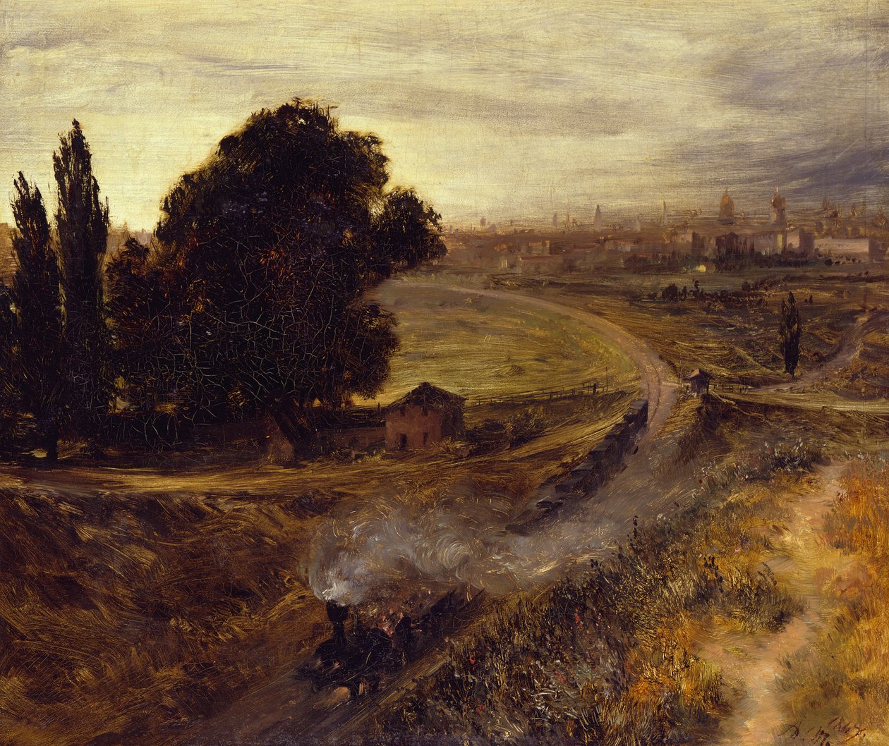 Berlínsko-potsdamská železnice od Adolph Menzel
