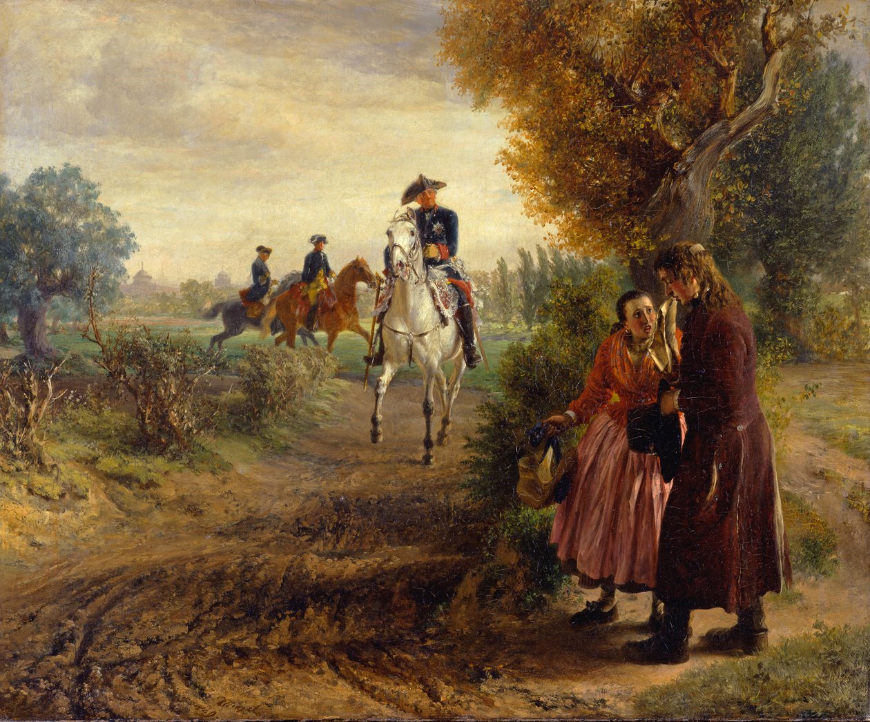 Petice (Vyjížďka) od Adolph Menzel