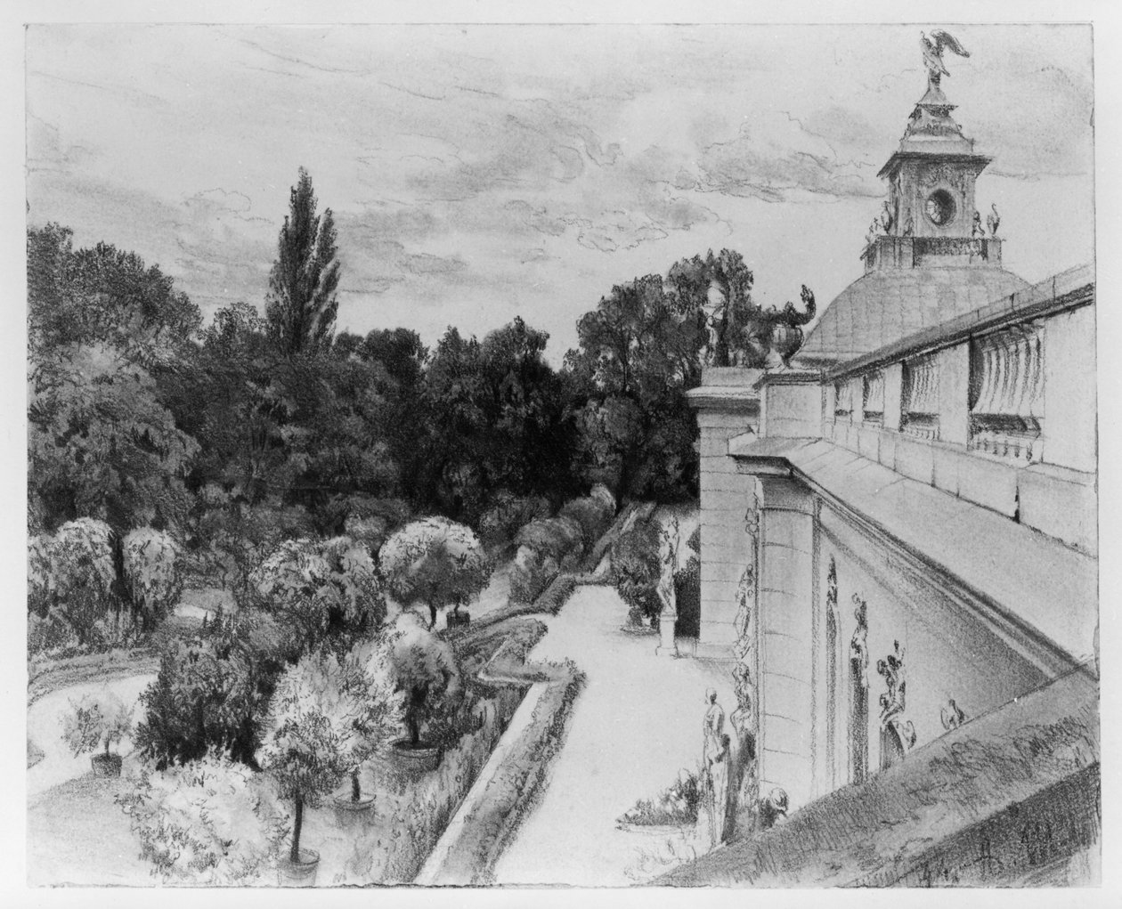 Nové sály v Sanssouci od Adolph Menzel