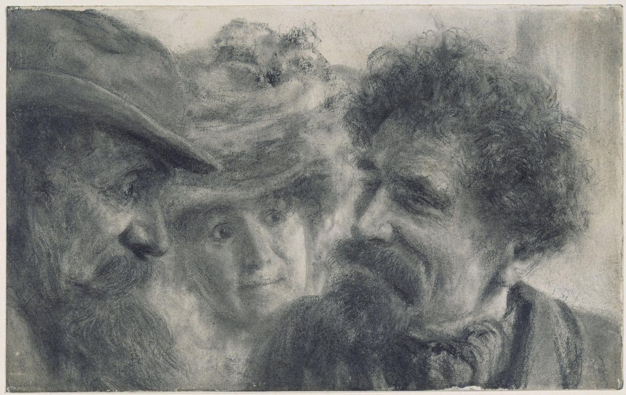 Tři hlavy od Adolph Menzel
