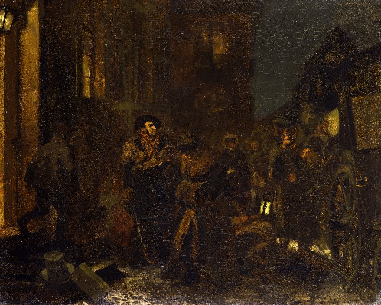 Zastávka na cestě od Adolph Menzel
