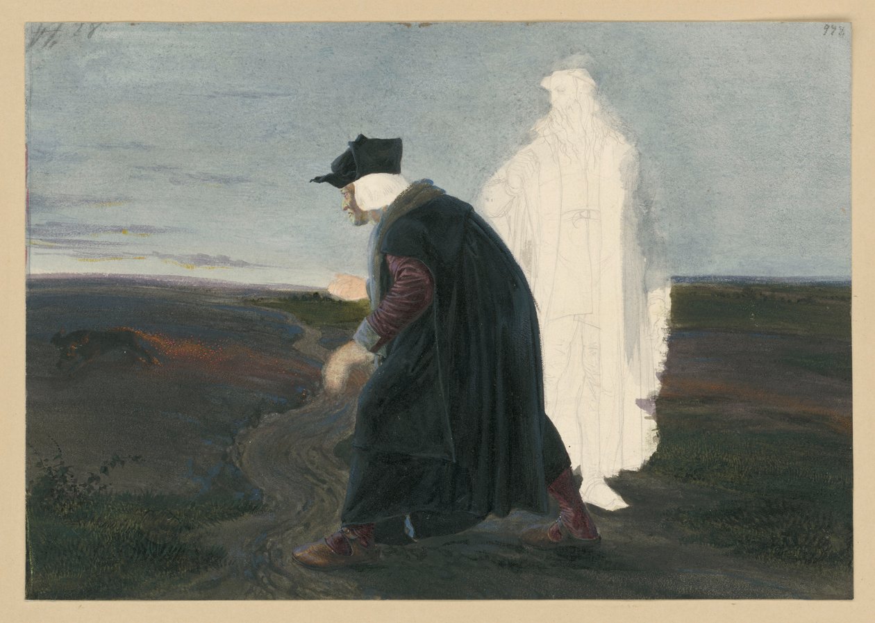 Faust a Wagner od Adolph Menzel