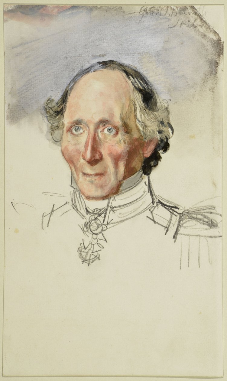 Friedrich August Stüler. Studie k obrazu „Korunovace Viléma I. v Königsbergu“ od Adolph Menzel