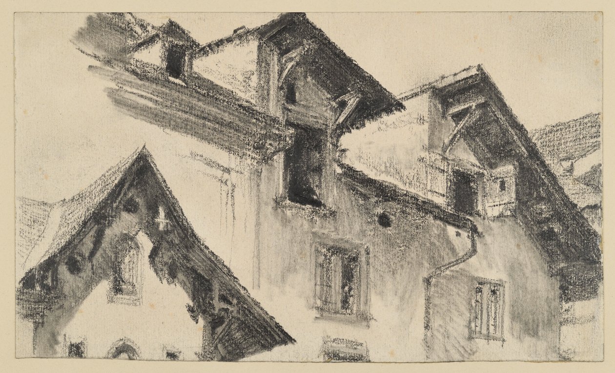 štít domu od Adolph Menzel