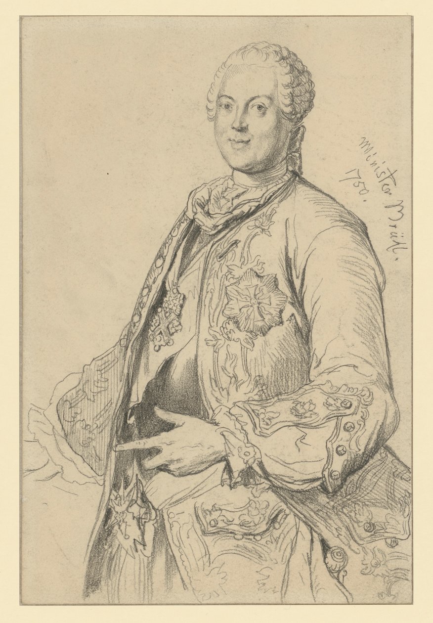 Hrabě Heinrich von Brühl od Adolph Menzel