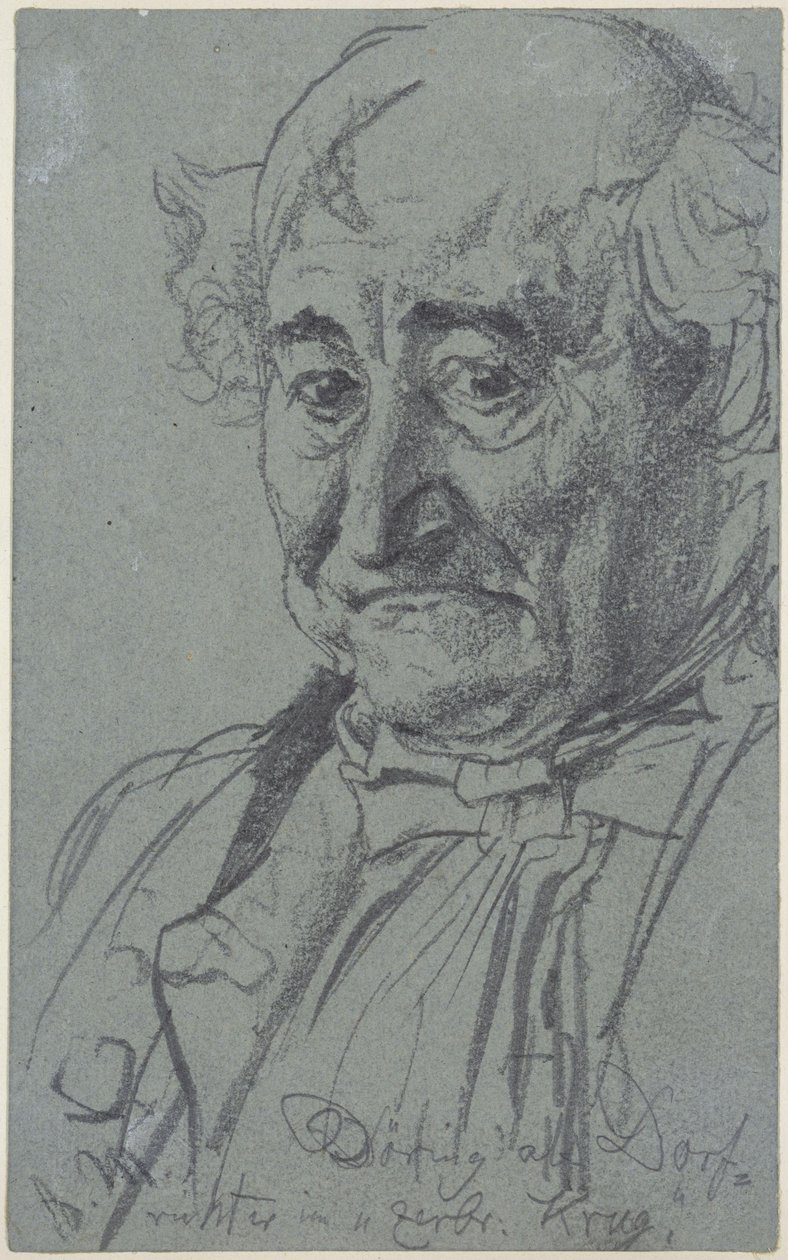 Heinrich von Kleist, Rozbitý džbán: Herec Theodor Döring v roli vesnického soudce Adama od Adolph Menzel