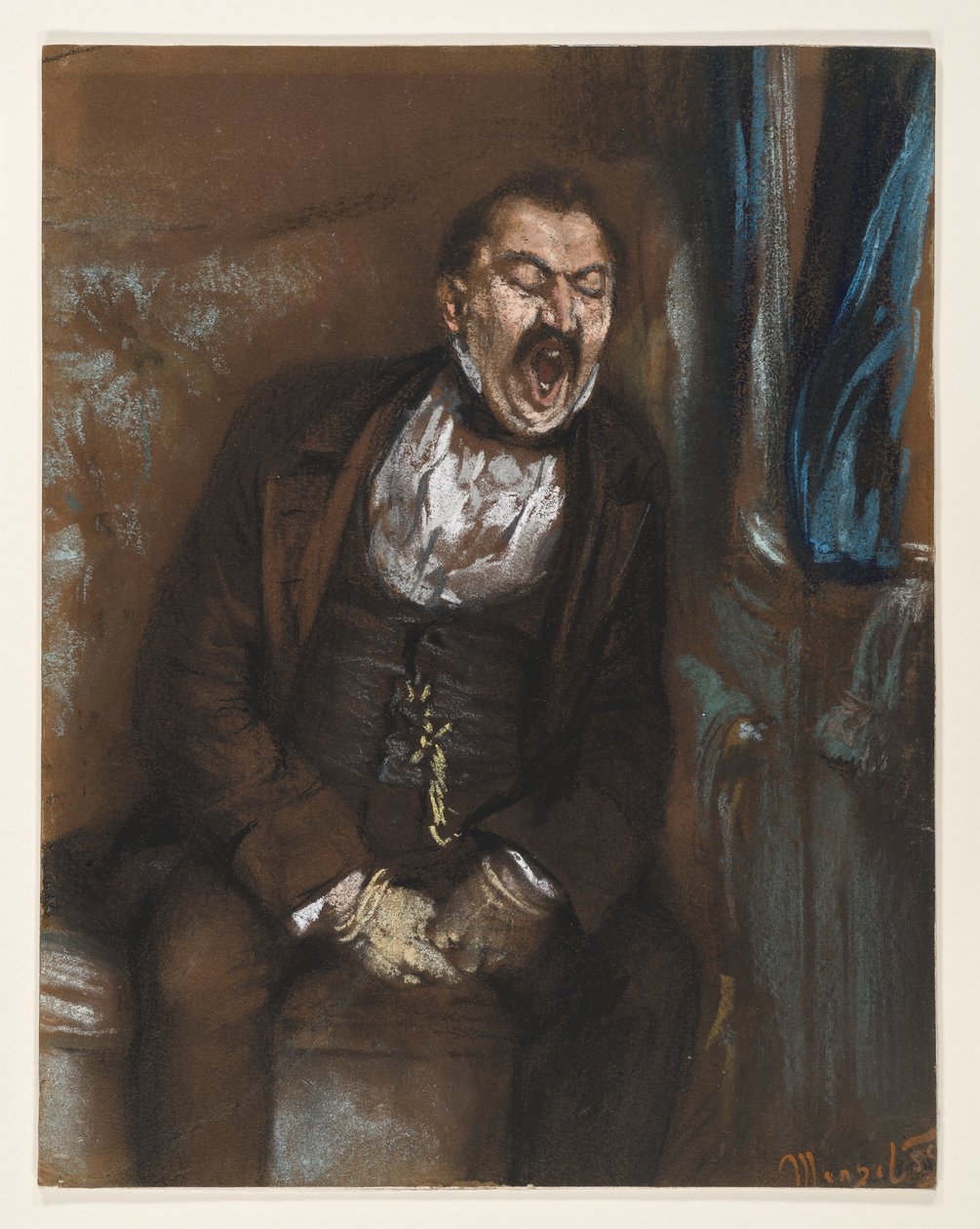 Pán v kupé od Adolph Menzel