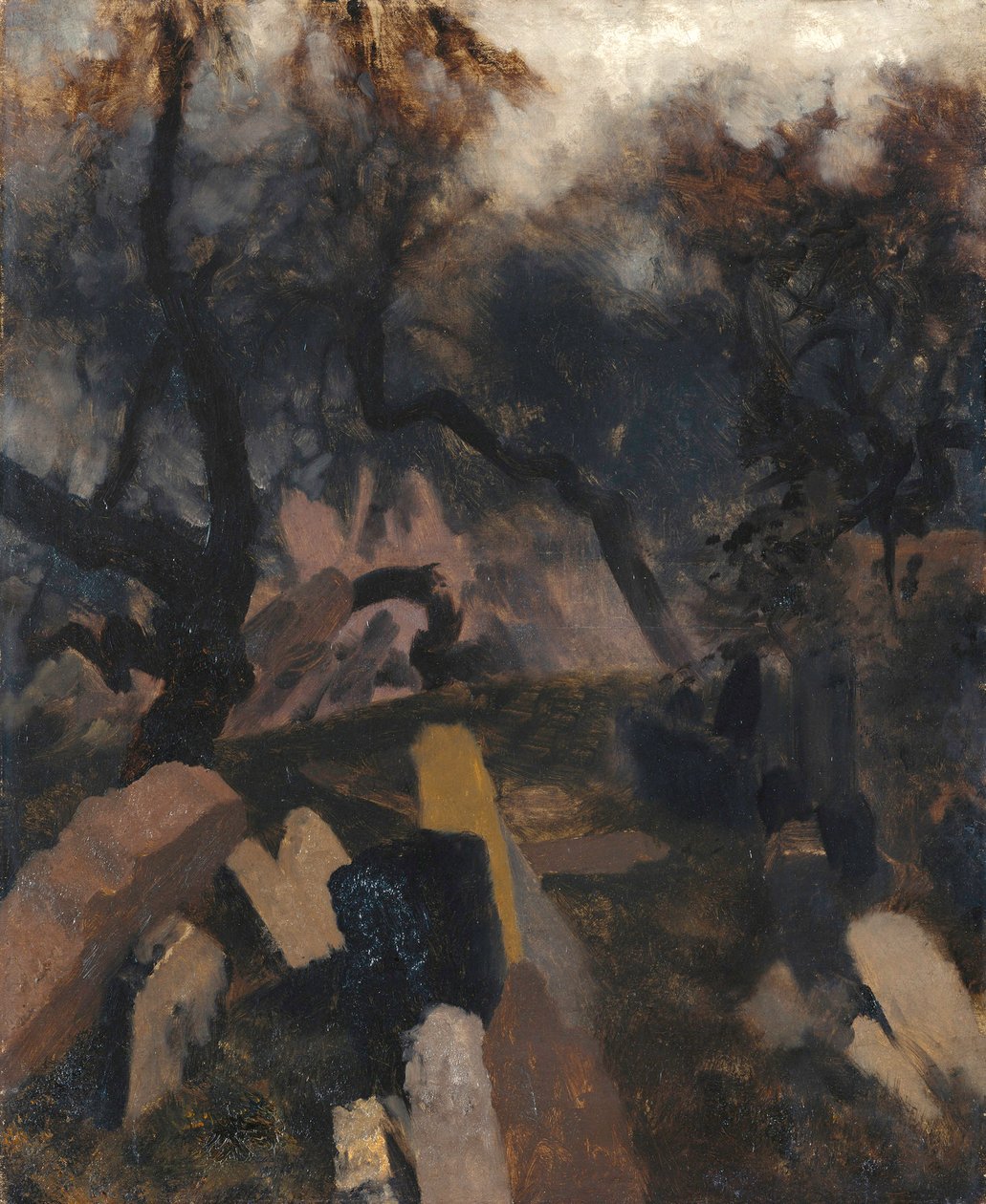 Židovský hřbitov v Praze od Adolph Menzel