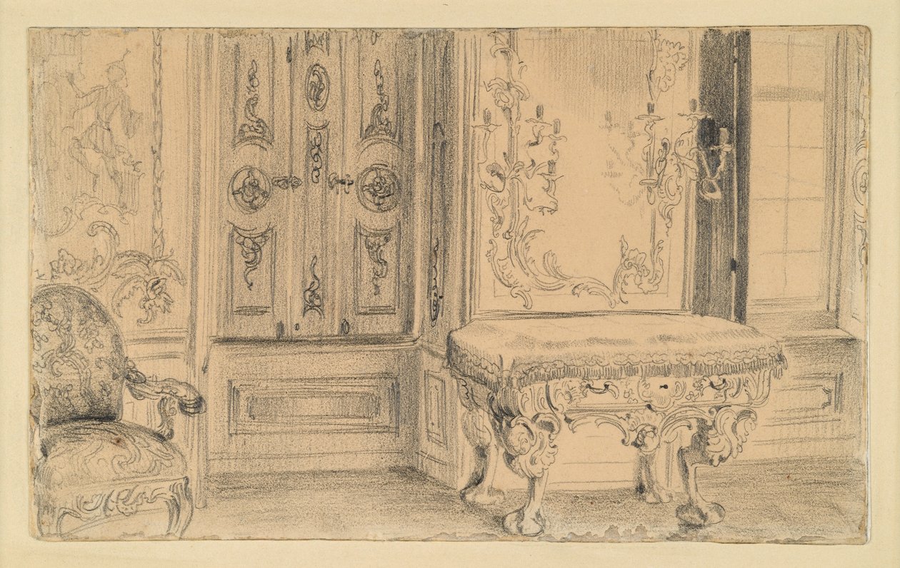 Koncertní sál v Městském zámku v Postupimi od Adolph Menzel