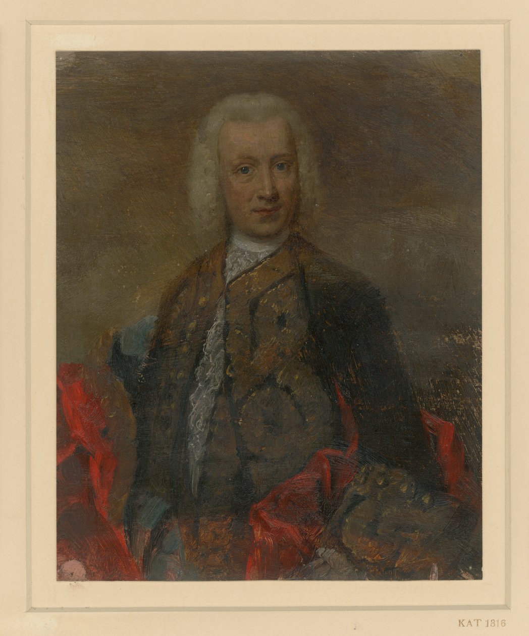 Mužský portrét v dvorském oděvu z doby Fridricha II. od Adolph Menzel