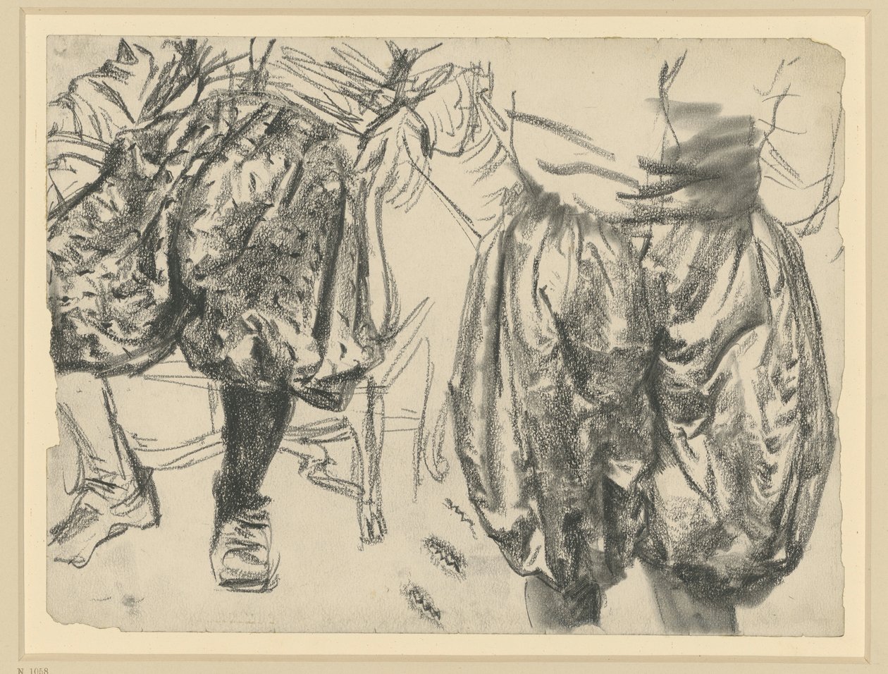 Model v slavnostním oděvu kurfiřta Johanna Georga I. Saského ze dvou úhlů pohledu, Historické muzeum, Drážďany od Adolph Menzel