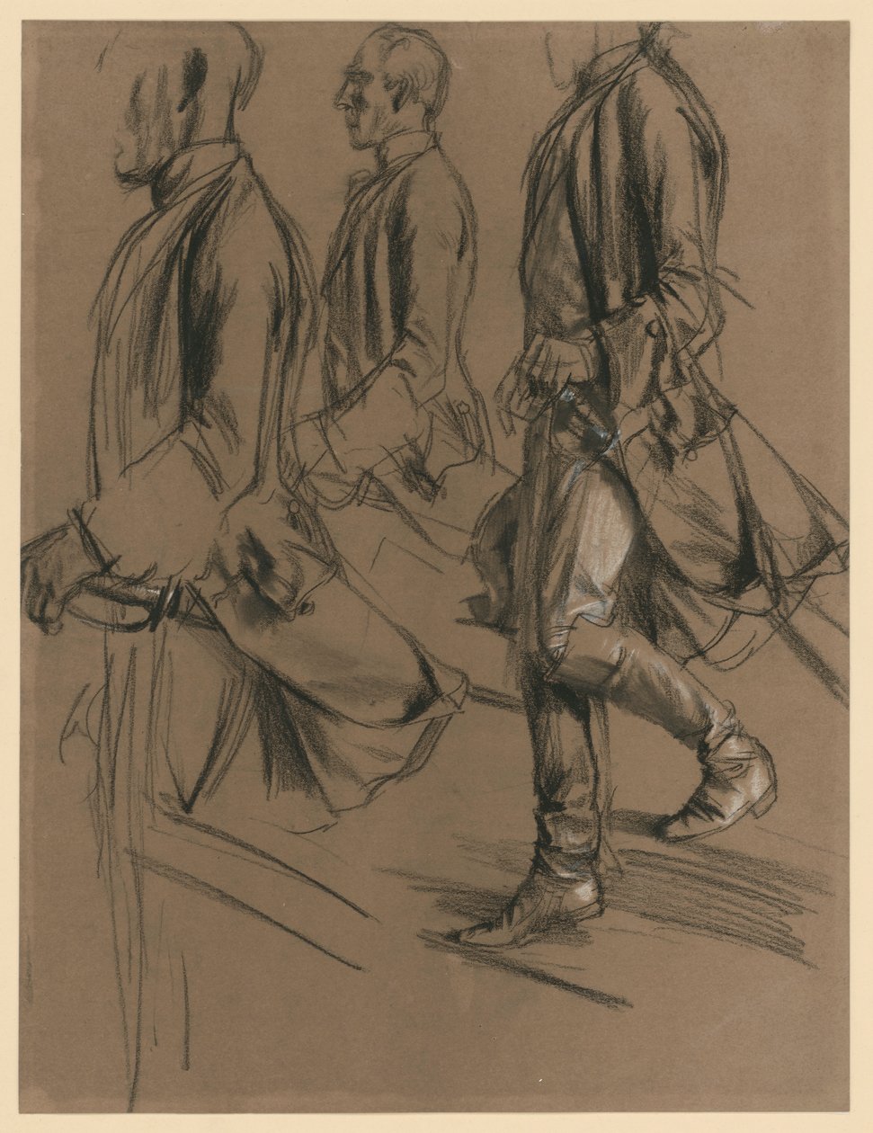 Důstojník z družiny Fridricha II. Modelová studie k dílu „Setkání Fridricha II. a Josefa II. v Nise“ od Adolph Menzel