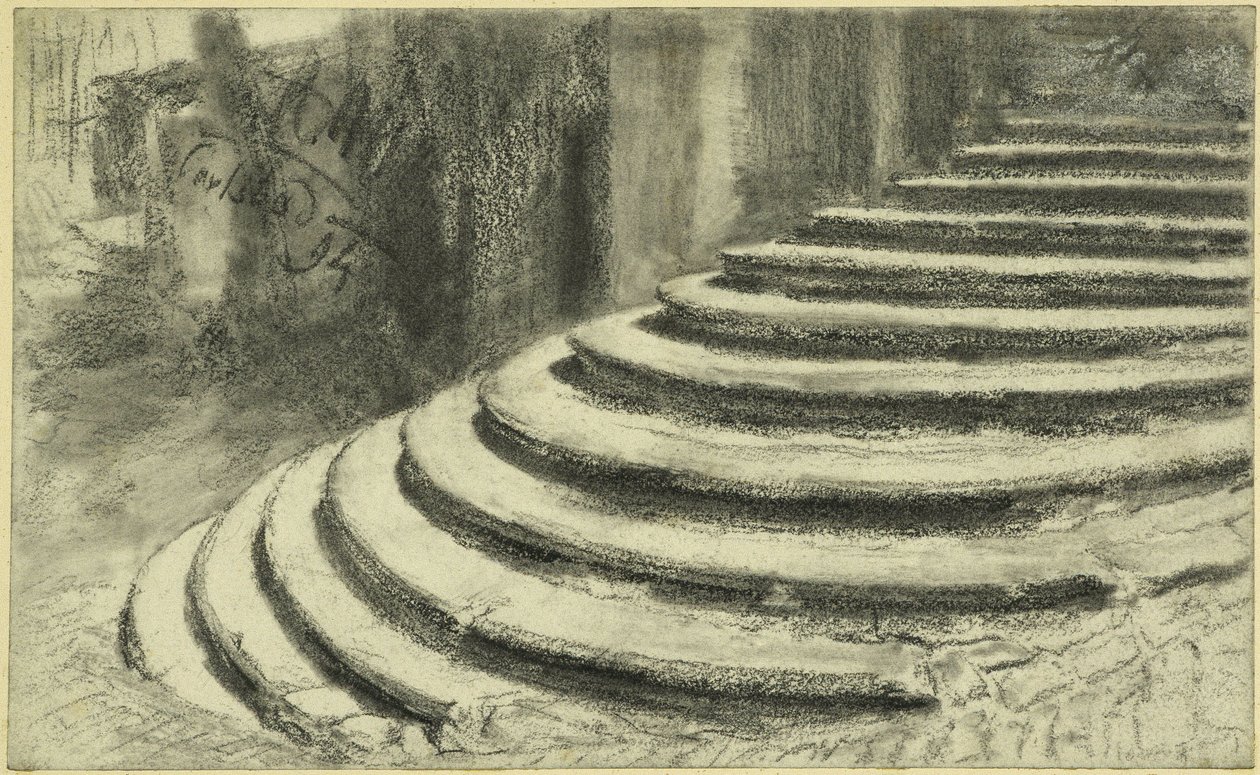 Portálové schodiště kostela sv. Marie Magdalény v Karlových Varech od Adolph Menzel