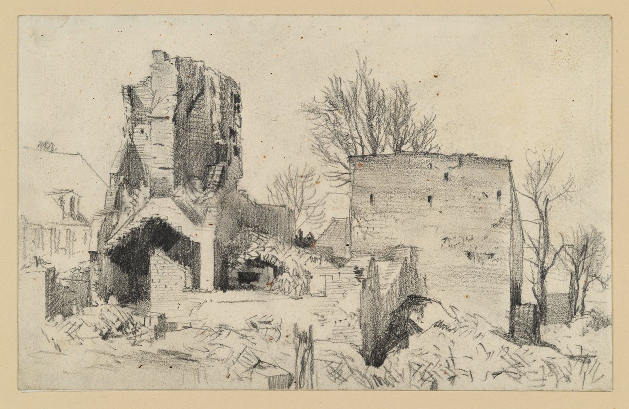 Ruina domu od Adolph Menzel