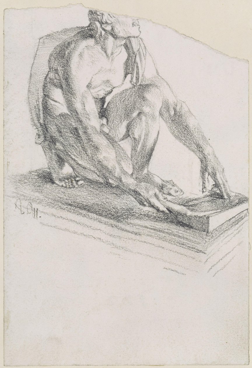 Brousící Skyth (odlitek podle originálu v galerii Uffizi ve Florencii) od Adolph Menzel