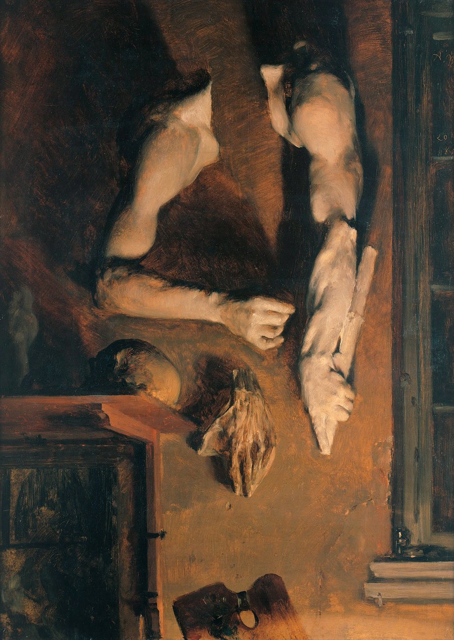 Studio Wall, 1852 od Adolph Menzel