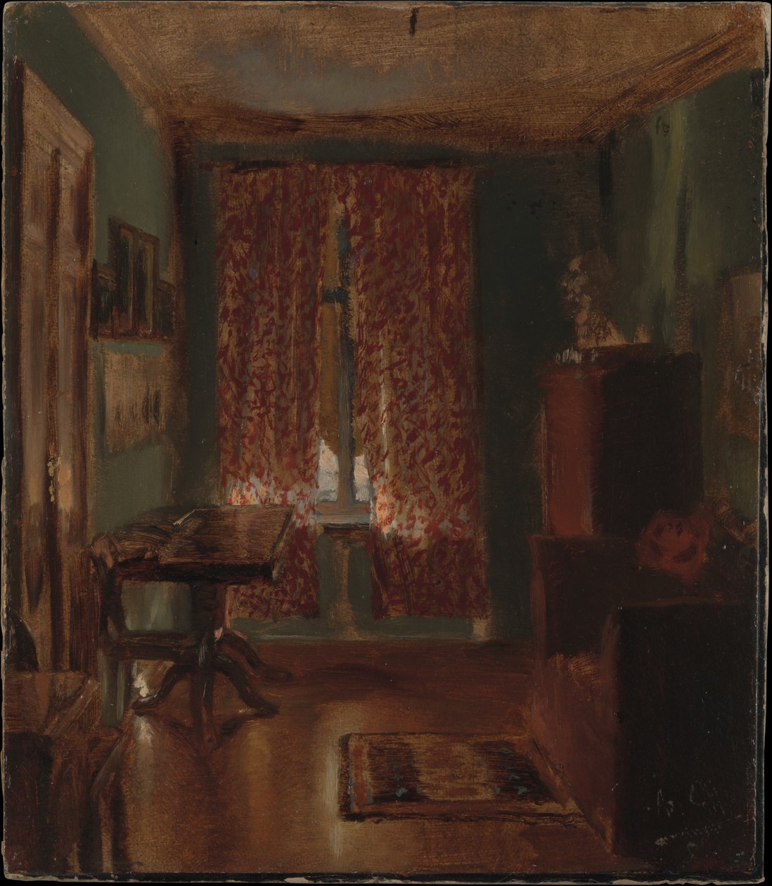 Umělcův obývací pokoj v Ritterstrasse od Adolph Menzel