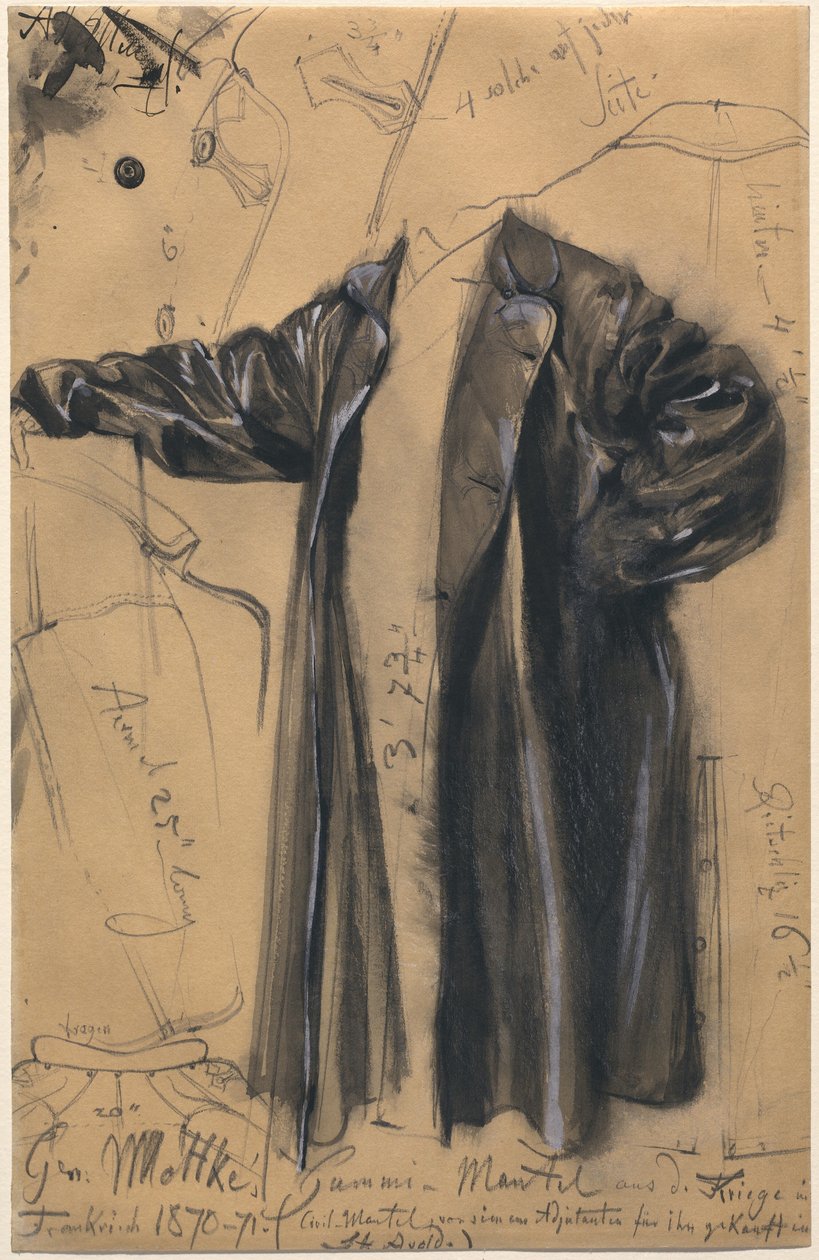 Voděodolný kabát generála Moltkeho od Adolph Menzel