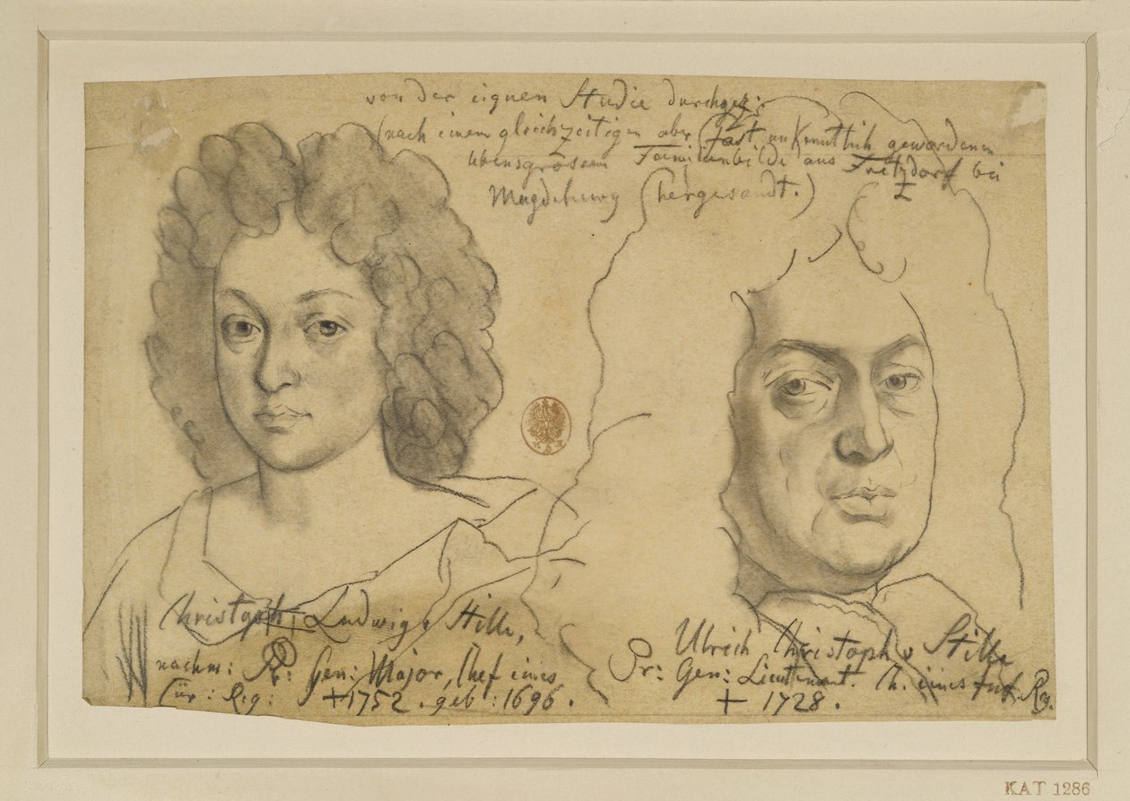 Ulrich Christoph von Stille. Pruský generálporučík, dále Christoph Ludwig von Stille. Pruský generálmajor od Adolph Menzel