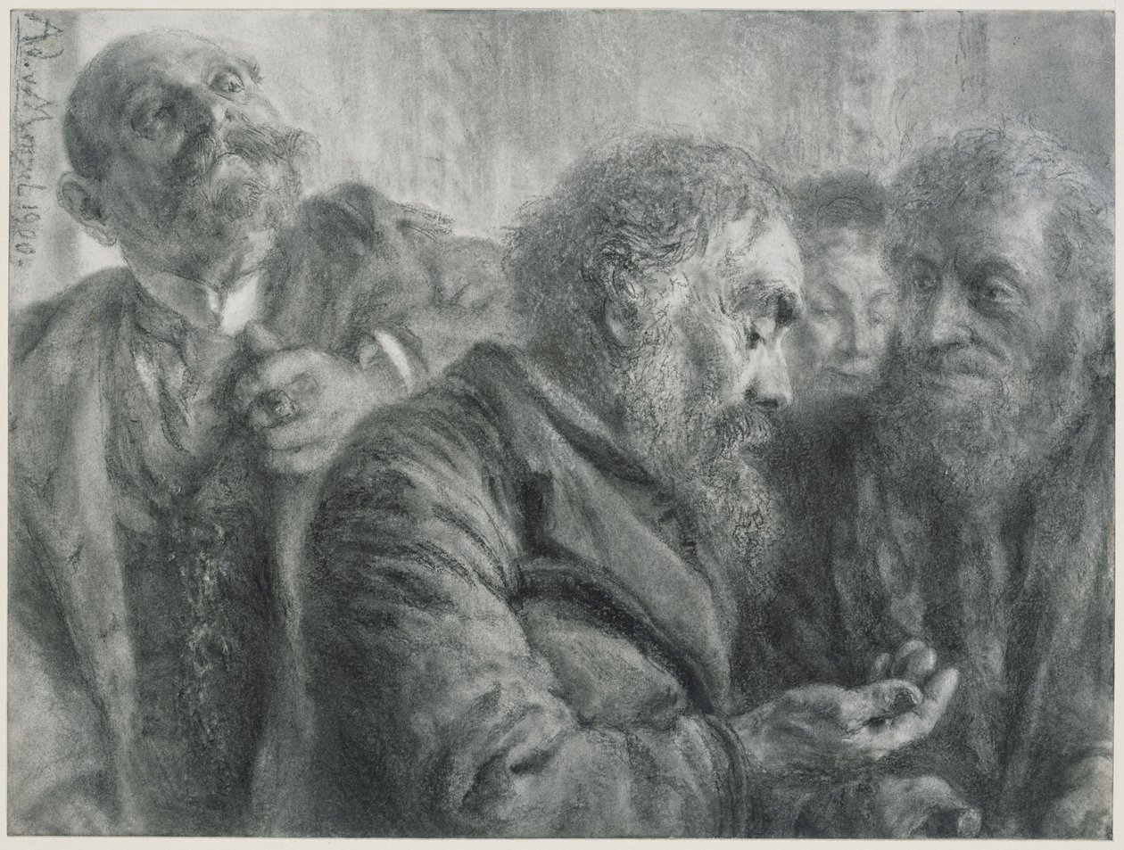 Čtyři staří muži od Adolph Menzel