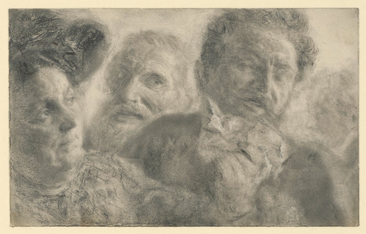 Čtyři hlavy od Adolph Menzel
