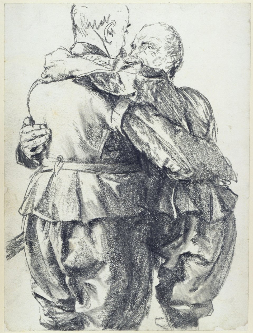 Dva modely v oděvech saského kurfiřta Johanna Georga I. v Historickém muzeu v Drážďanech od Adolph Menzel