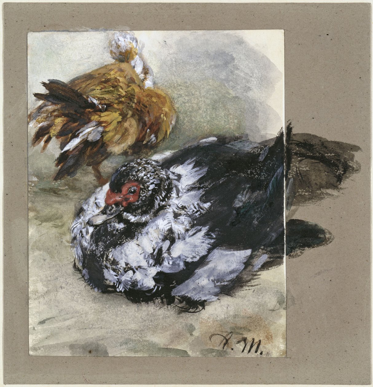Dvě turecké kachny. Z „Dětského alba“ od Adolph Menzel